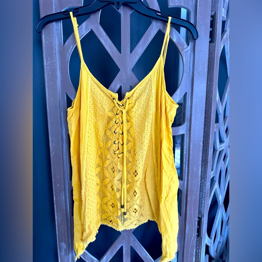 Coco + Jamieson Yellow Tank Blouse